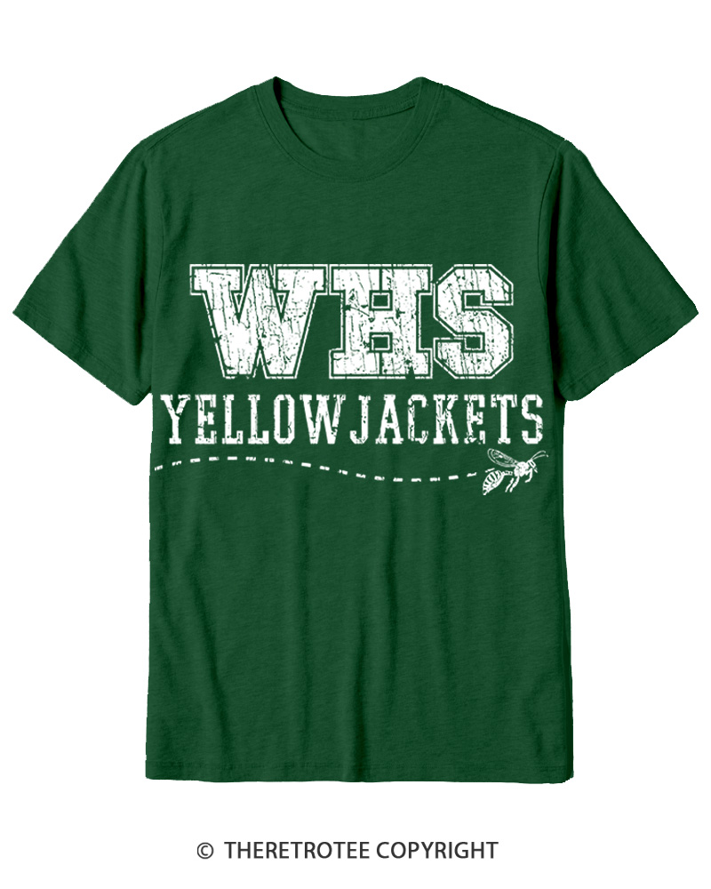 TheRetroTee WHS Yellowjackets 1996 Cotton T-Shirt