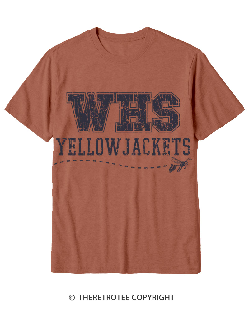 TheRetroTee WHS Yellowjackets 1996 Cotton T-Shirt