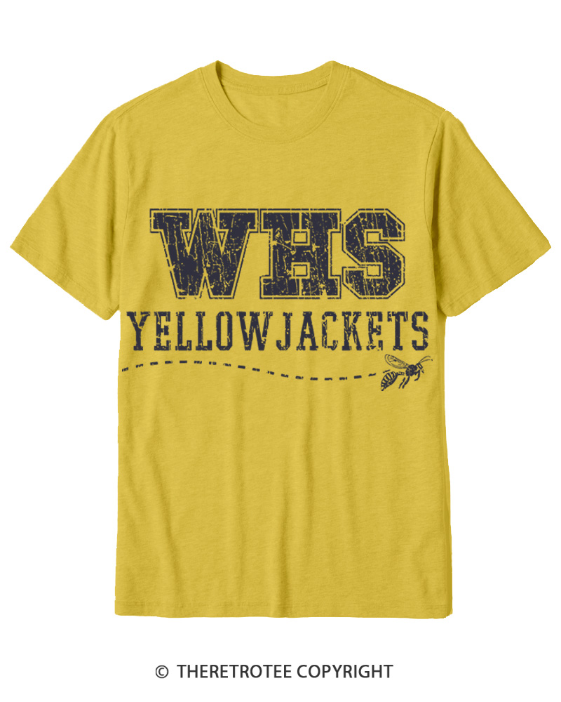 TheRetroTee WHS Yellowjackets 1996 Cotton T-Shirt
