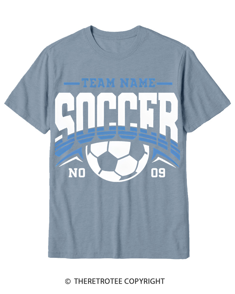 TheRetroTee Custom Soccer Cotton T-Shirt