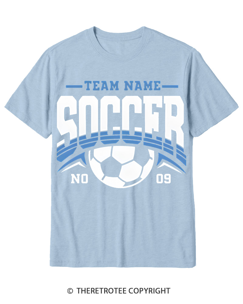 TheRetroTee Custom Soccer Cotton T-Shirt