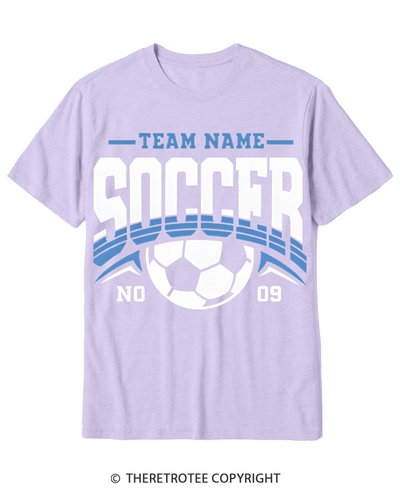 TheRetroTee Custom Soccer Cotton T-Shirt