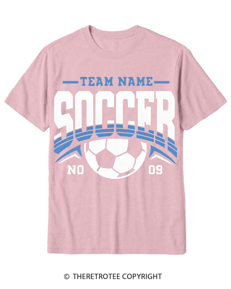 TheRetroTee Custom Soccer Cotton T-Shirt