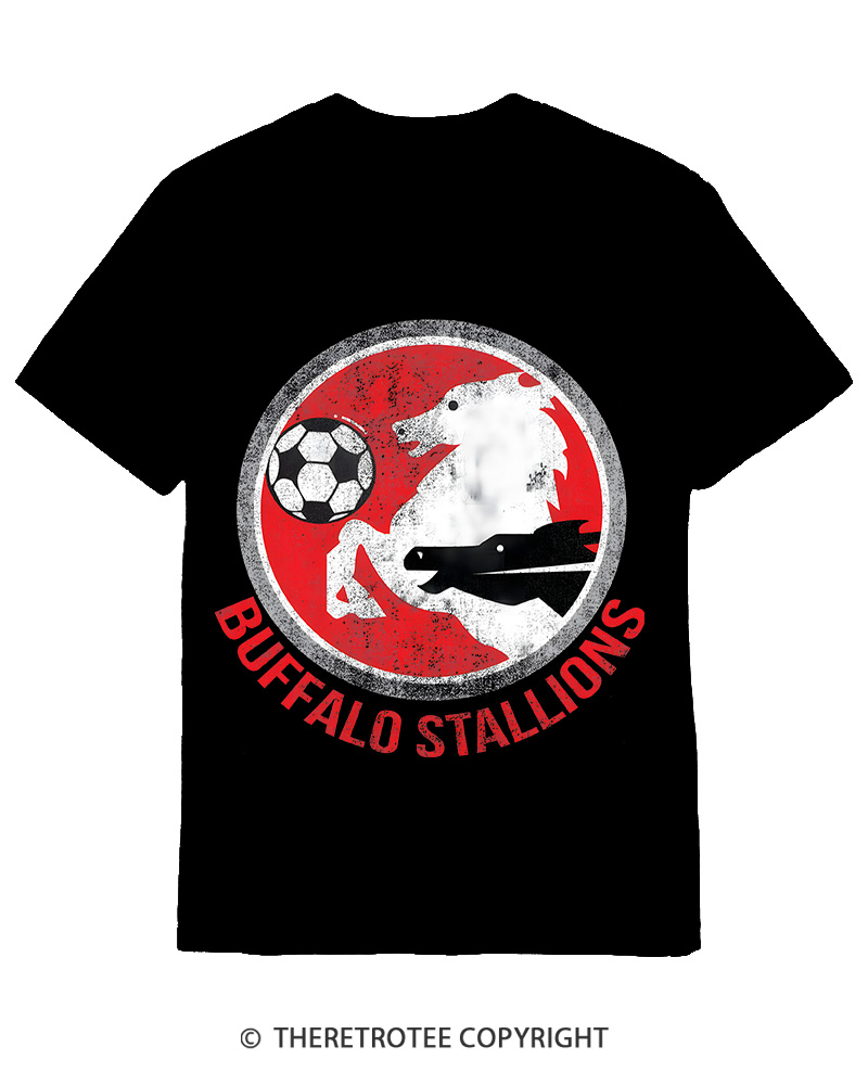 TheRetroTee Buffalo Stallions 1984 Cotton T-Shirt