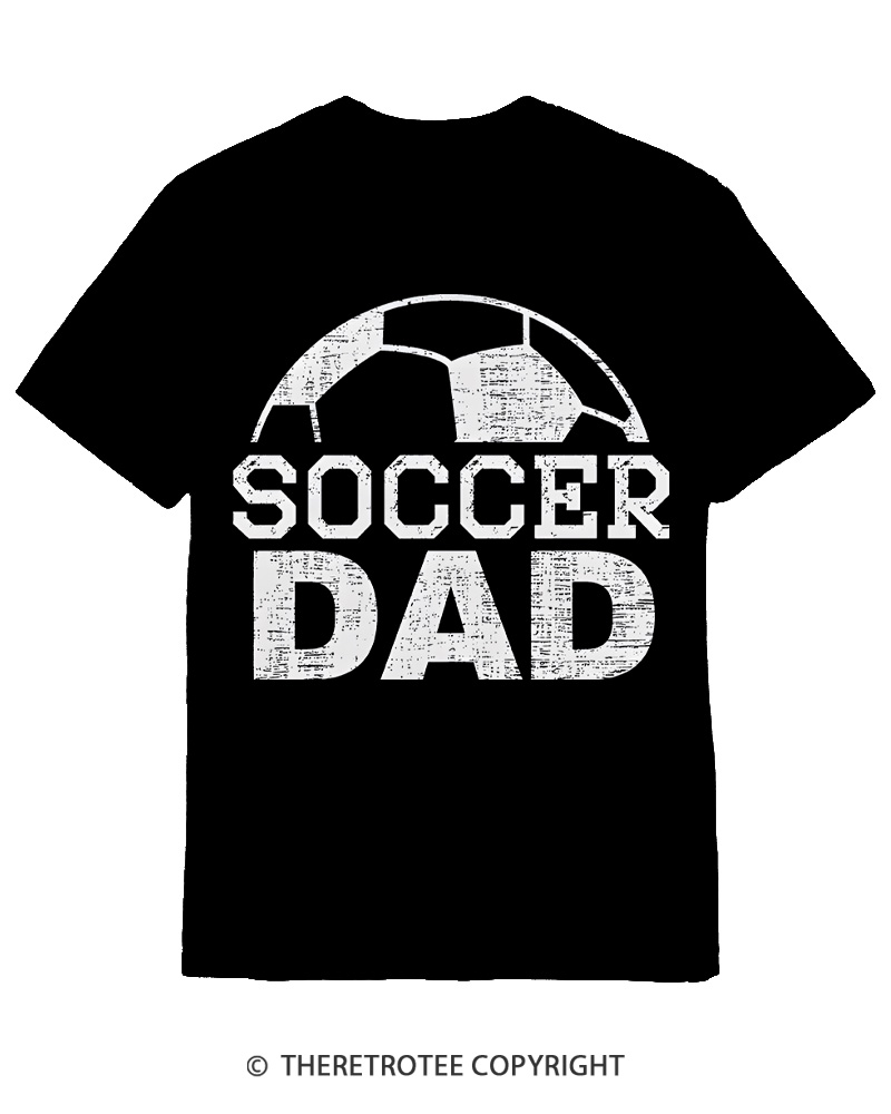 TheRetroTee Dad Soccer Cotton T-Shirt