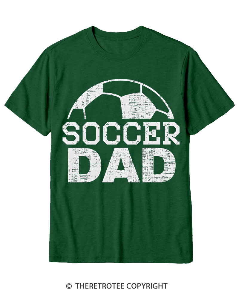 TheRetroTee Dad Soccer Cotton T-Shirt