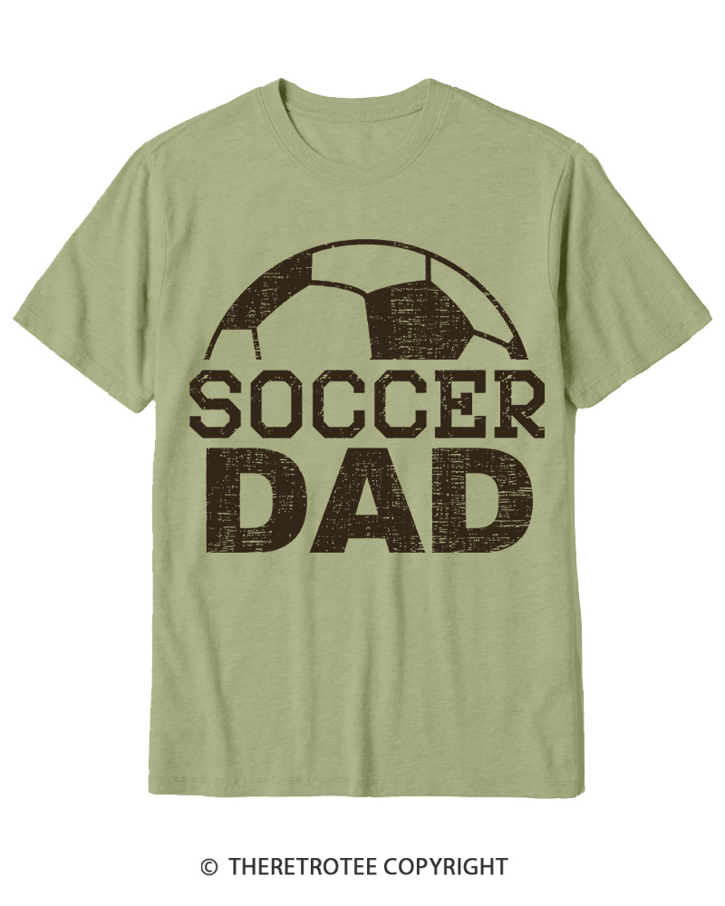 TheRetroTee Dad Soccer Cotton T-Shirt