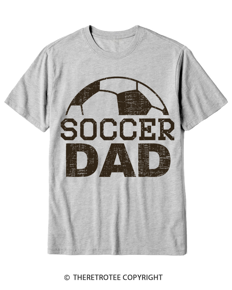 TheRetroTee Dad Soccer Cotton T-Shirt