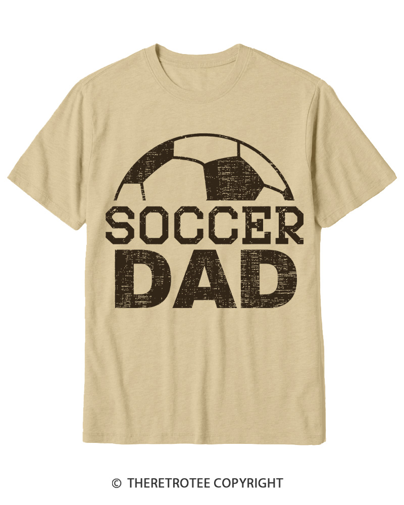 TheRetroTee Dad Soccer Cotton T-Shirt