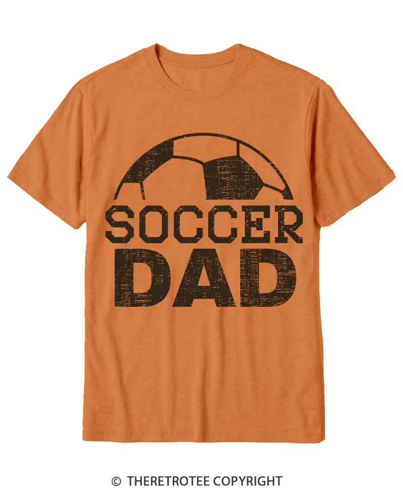 TheRetroTee Dad Soccer Cotton T-Shirt