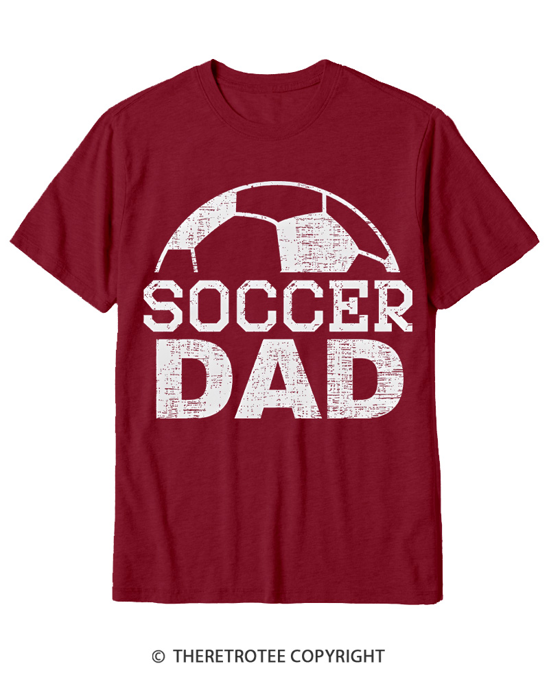 TheRetroTee Dad Soccer Cotton T-Shirt