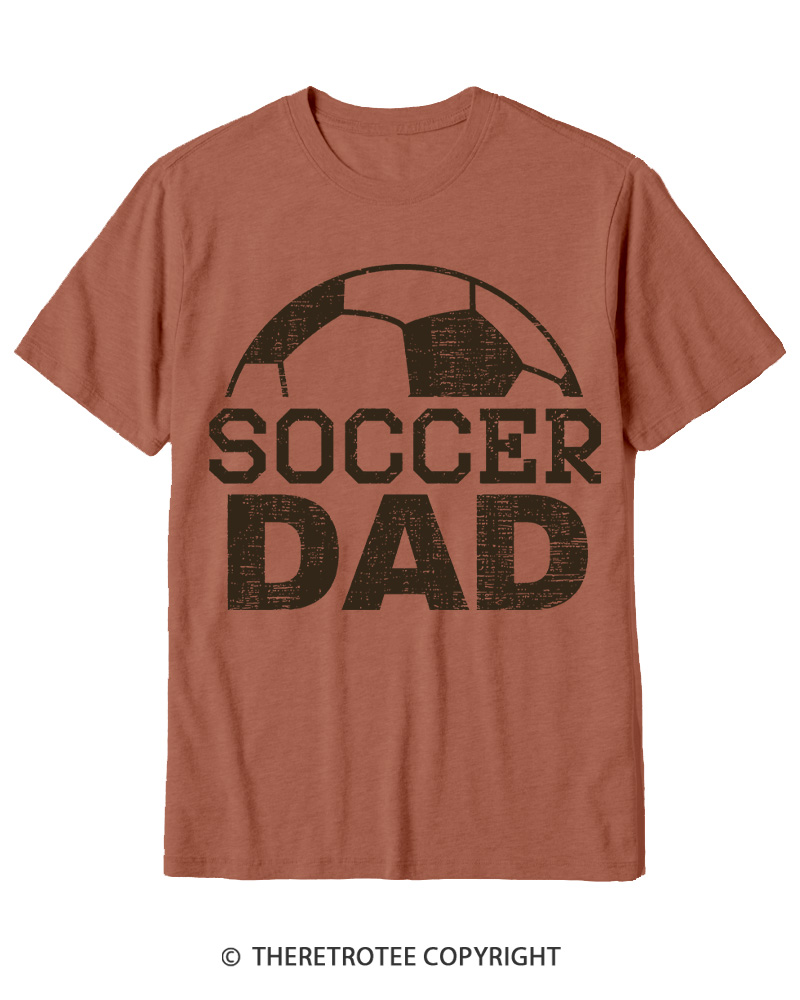 TheRetroTee Dad Soccer Cotton T-Shirt