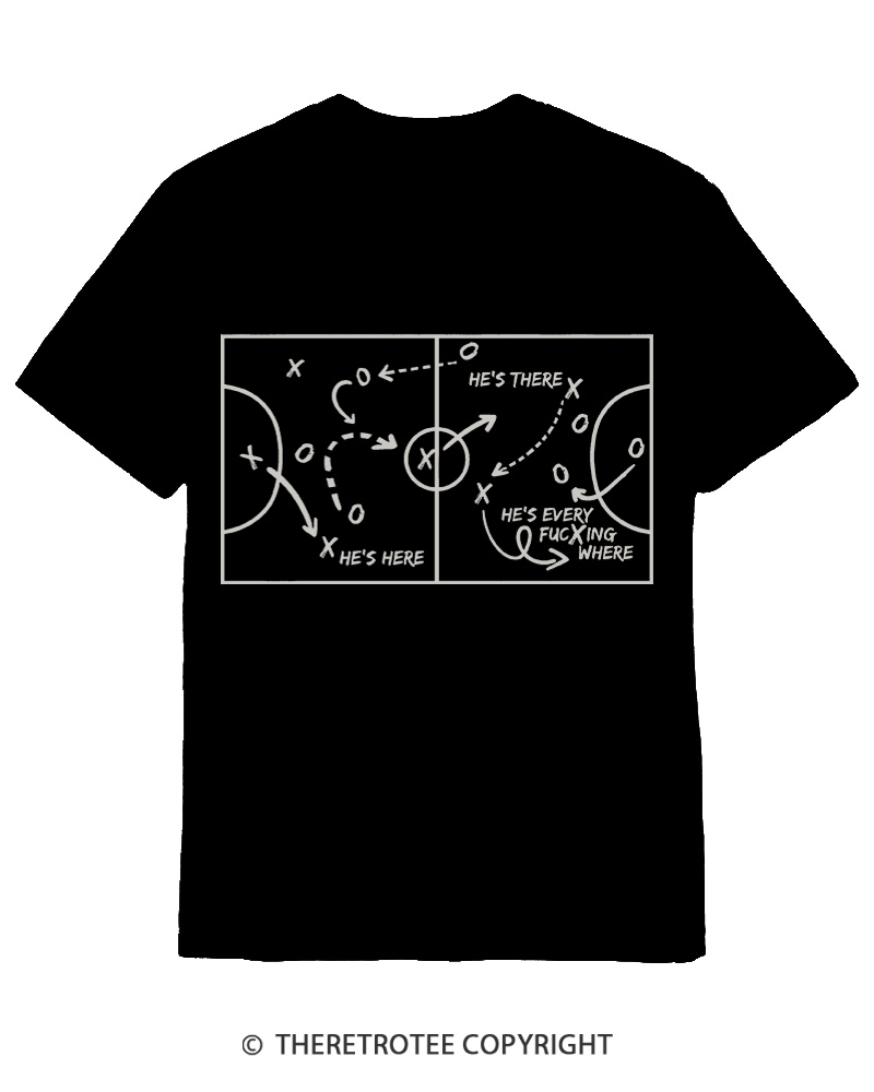 TheRetroTee He's Here He's There Cotton T-Shirt