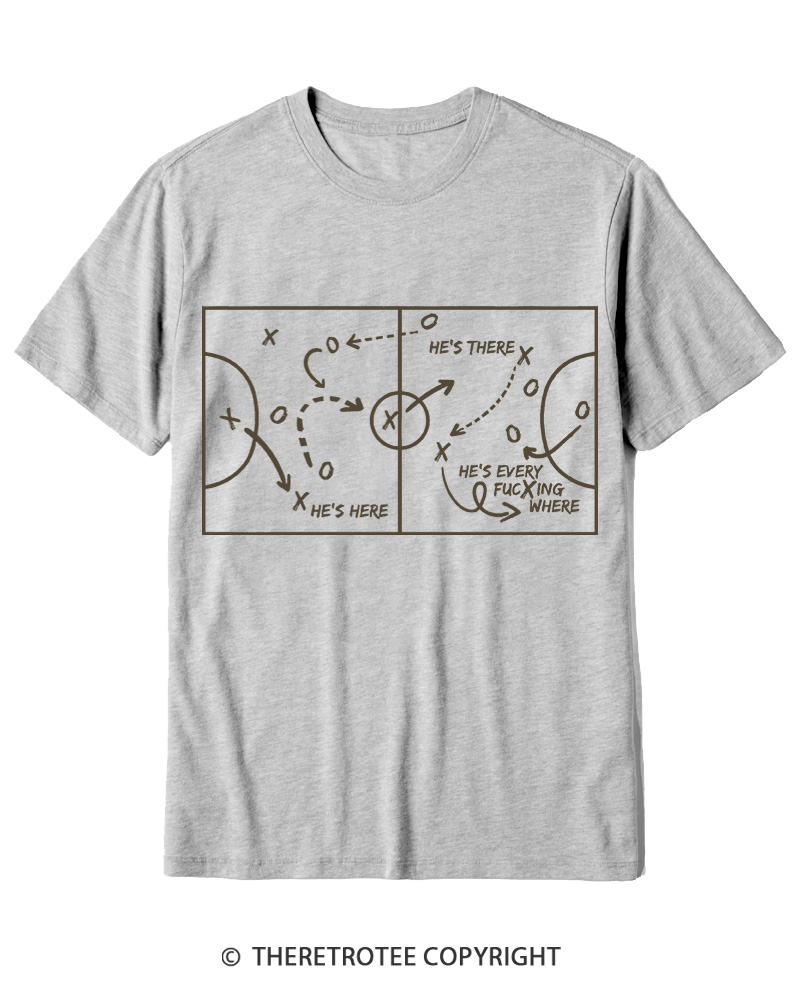 TheRetroTee He's Here He's There Cotton T-Shirt