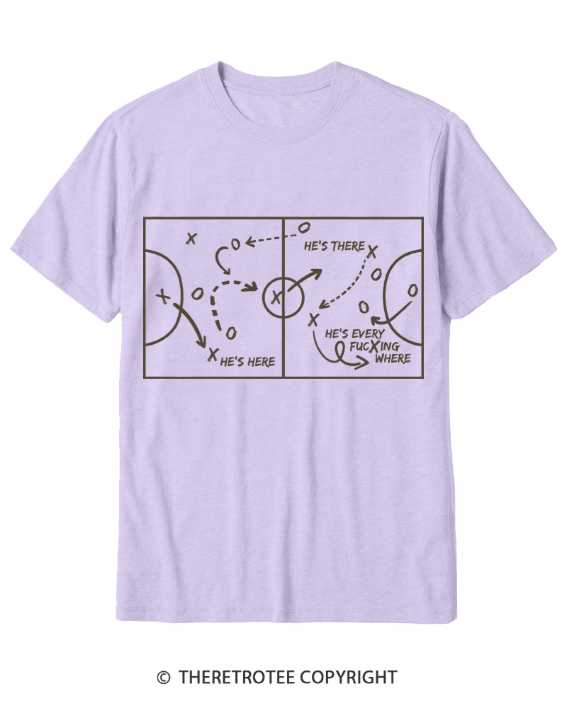 TheRetroTee He's Here He's There Cotton T-Shirt