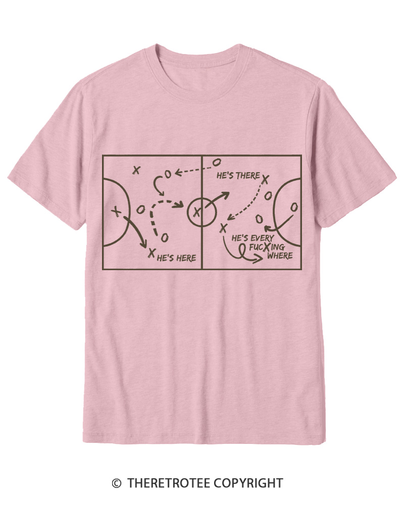 TheRetroTee He's Here He's There Cotton T-Shirt