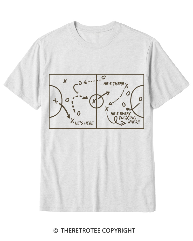 TheRetroTee He's Here He's There Cotton T-Shirt