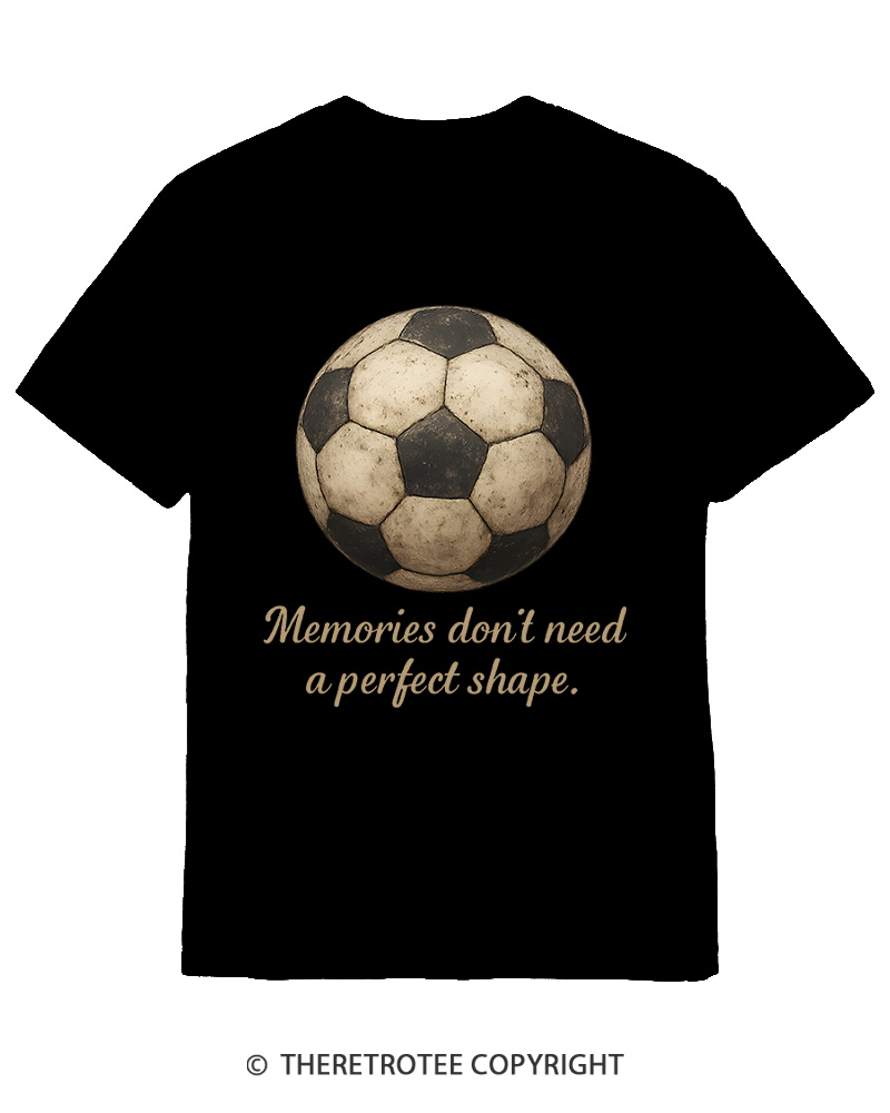 TheRetroTee Memories Don't Need a Perfect Shape 1970s Cotton T-Shirt