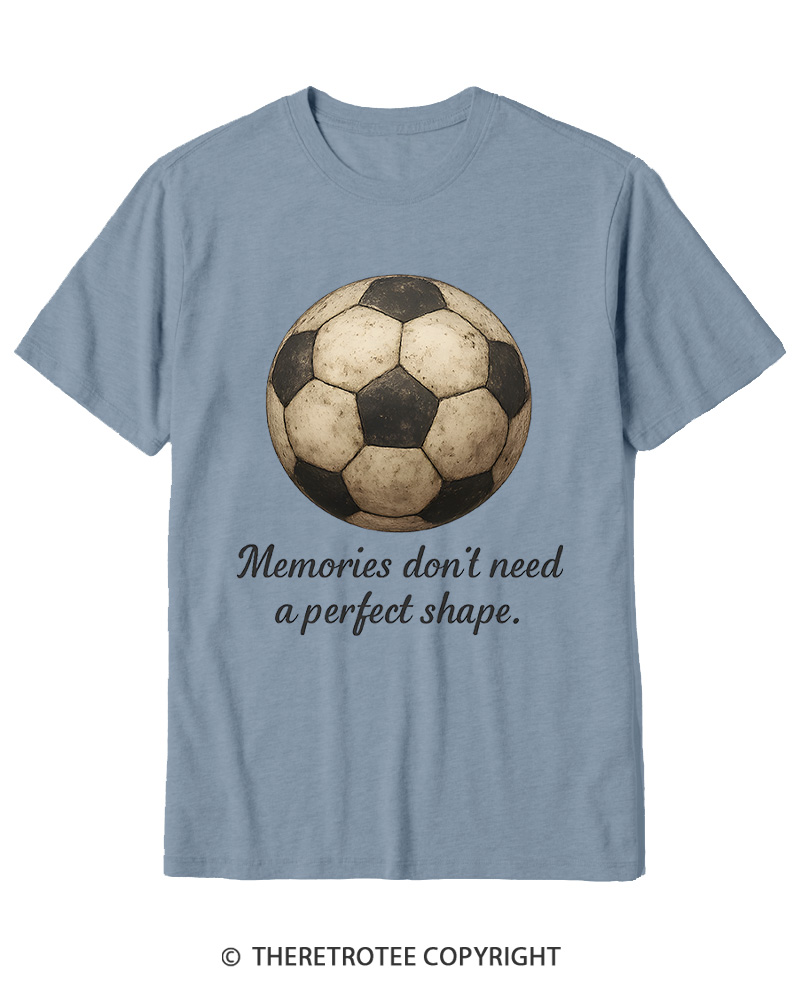 TheRetroTee Memories Don't Need a Perfect Shape 1970s Cotton T-Shirt