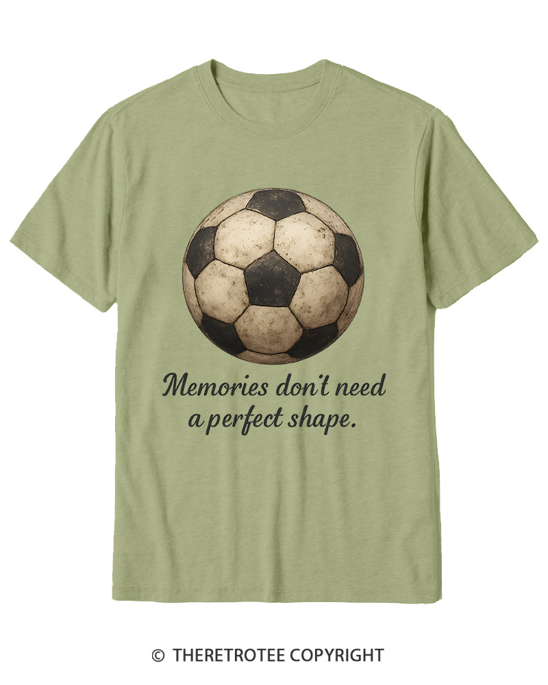 TheRetroTee Memories Don't Need a Perfect Shape 1970s Cotton T-Shirt