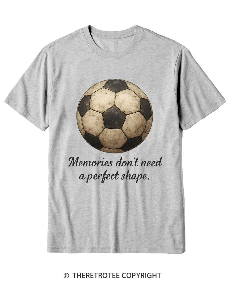 TheRetroTee Memories Don't Need a Perfect Shape 1970s Cotton T-Shirt