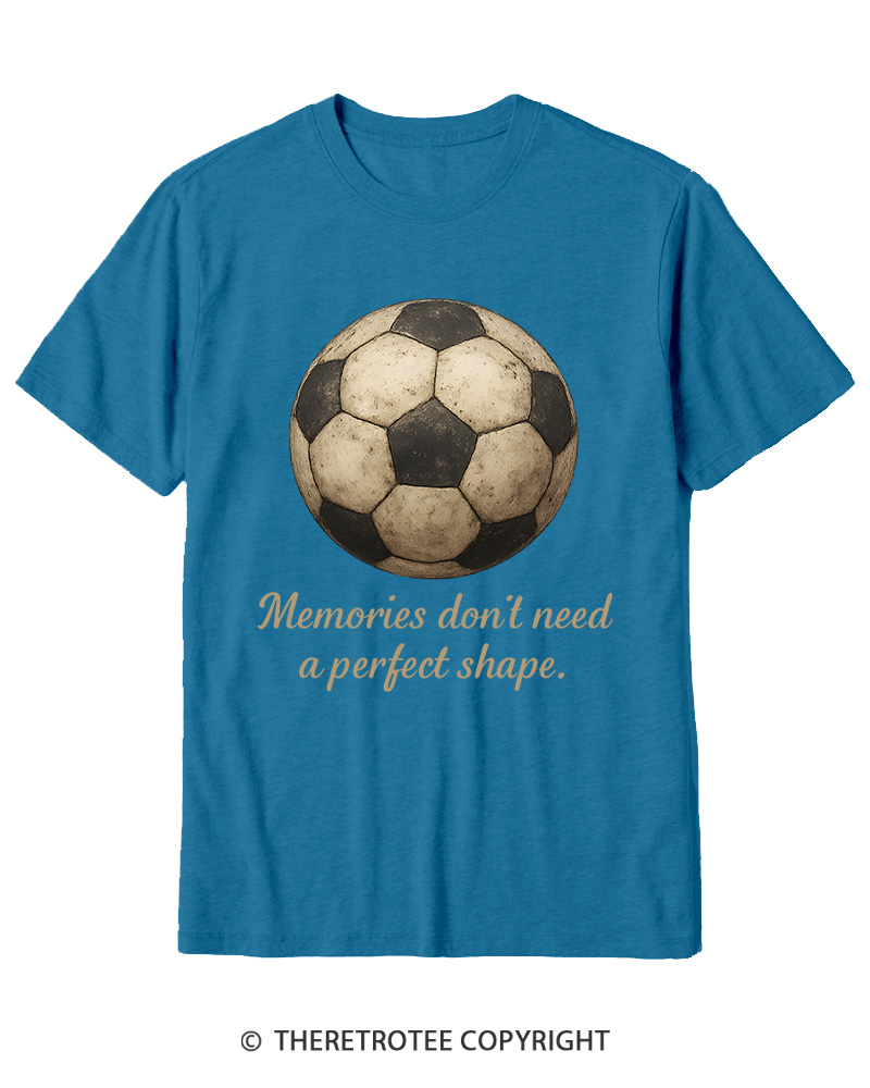TheRetroTee Memories Don't Need a Perfect Shape 1970s Cotton T-Shirt