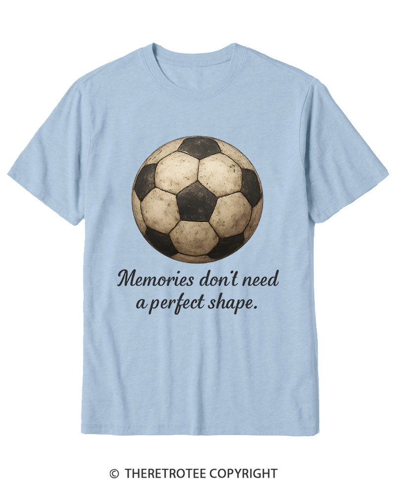TheRetroTee Memories Don't Need a Perfect Shape 1970s Cotton T-Shirt