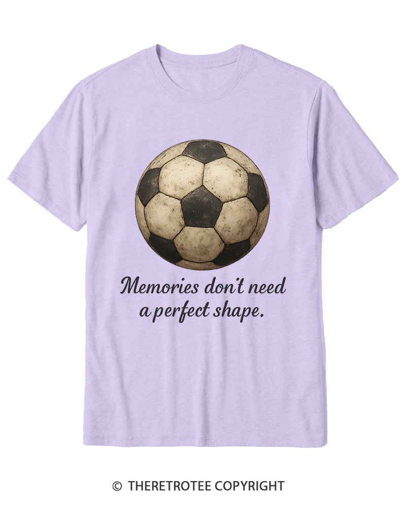 TheRetroTee Memories Don't Need a Perfect Shape 1970s Cotton T-Shirt