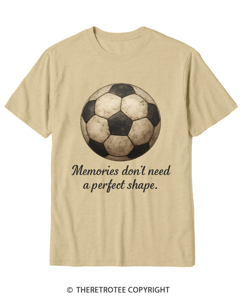 TheRetroTee Memories Don't Need a Perfect Shape 1970s Cotton T-Shirt