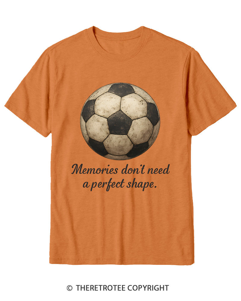TheRetroTee Memories Don't Need a Perfect Shape 1970s Cotton T-Shirt