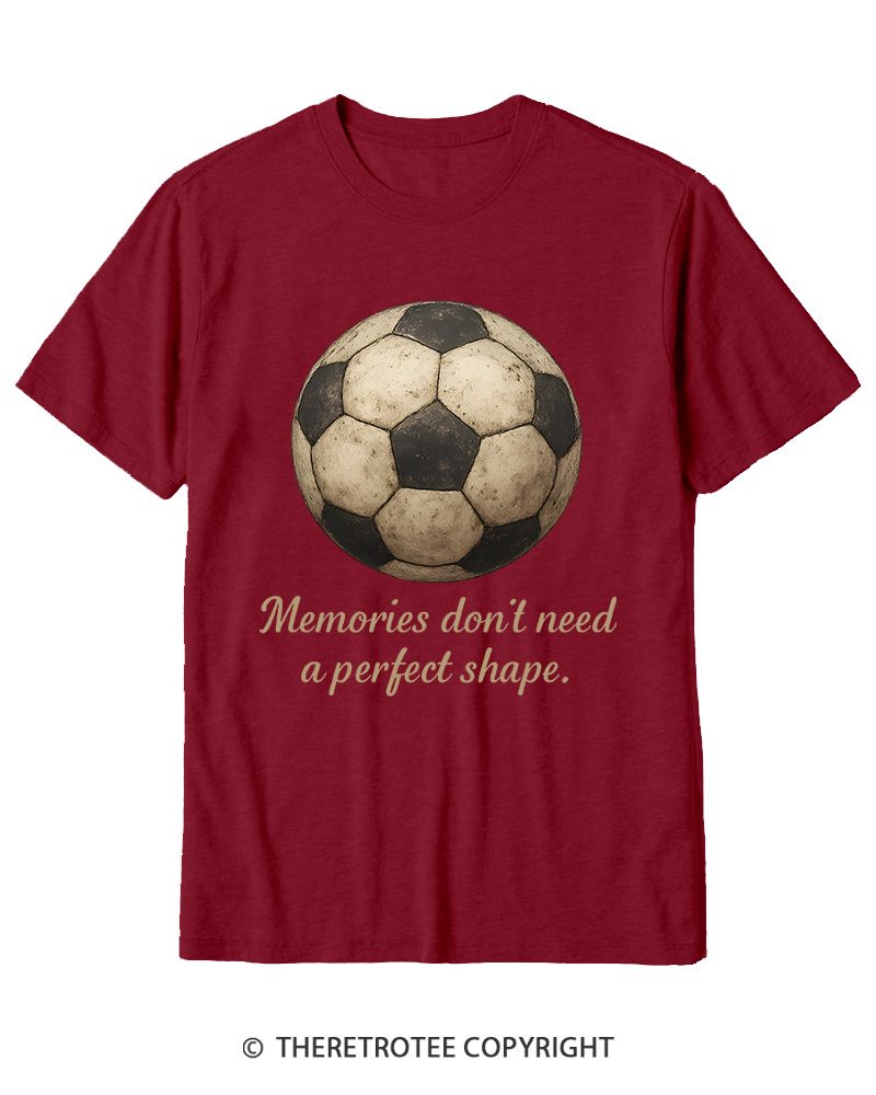TheRetroTee Memories Don't Need a Perfect Shape 1970s Cotton T-Shirt