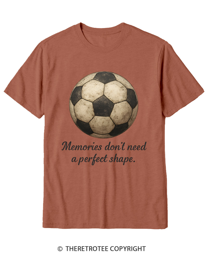 TheRetroTee Memories Don't Need a Perfect Shape 1970s Cotton T-Shirt