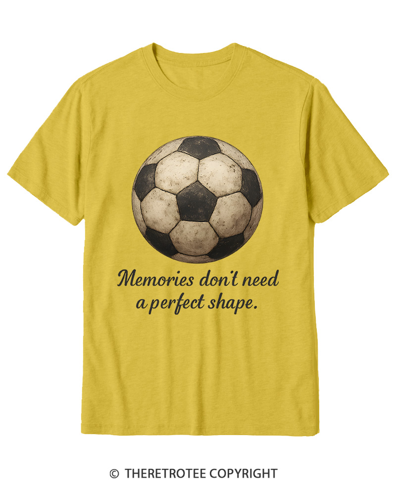 TheRetroTee Memories Don't Need a Perfect Shape 1970s Cotton T-Shirt