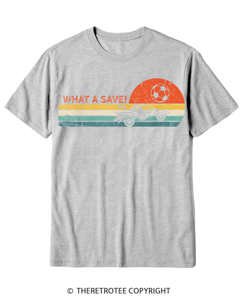 TheRetroTee Rocket Soccer Car 1970s Cotton T-Shirt