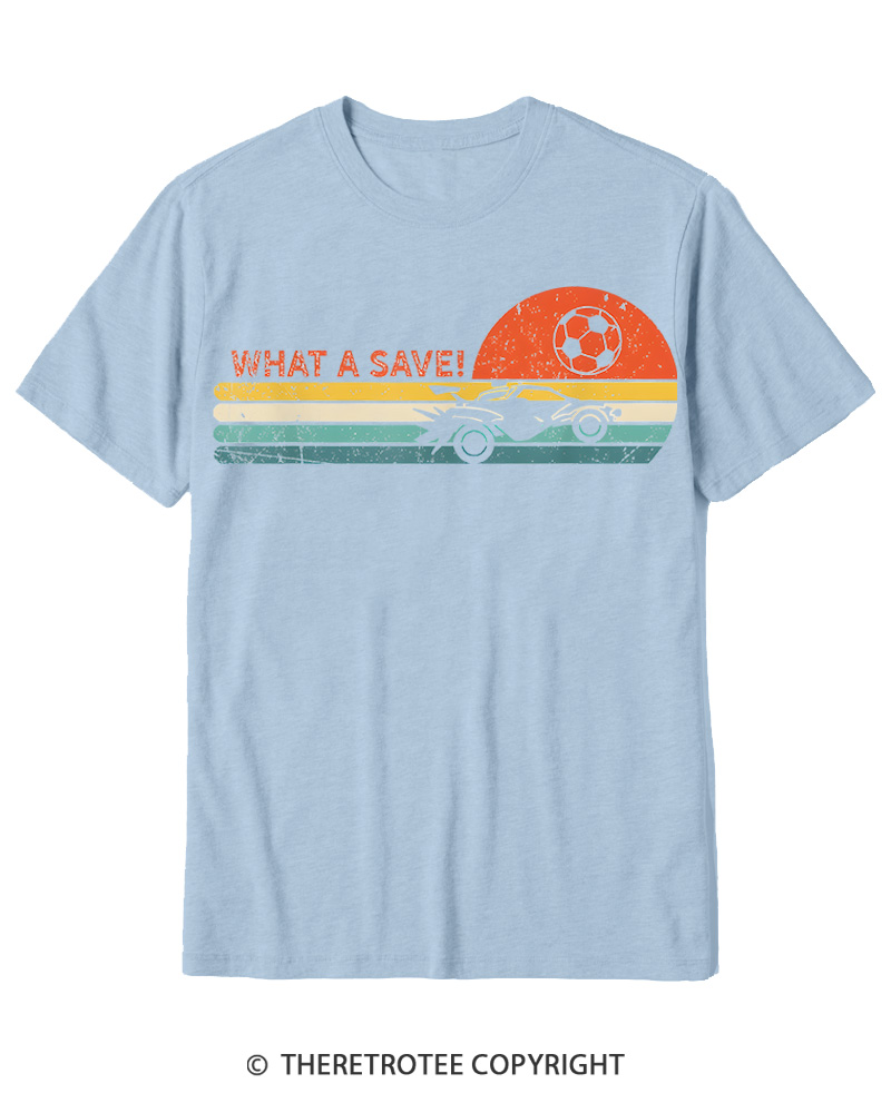 TheRetroTee Rocket Soccer Car 1970s Cotton T-Shirt