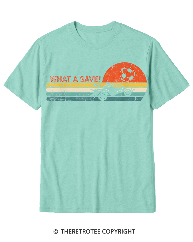 TheRetroTee Rocket Soccer Car 1970s Cotton T-Shirt