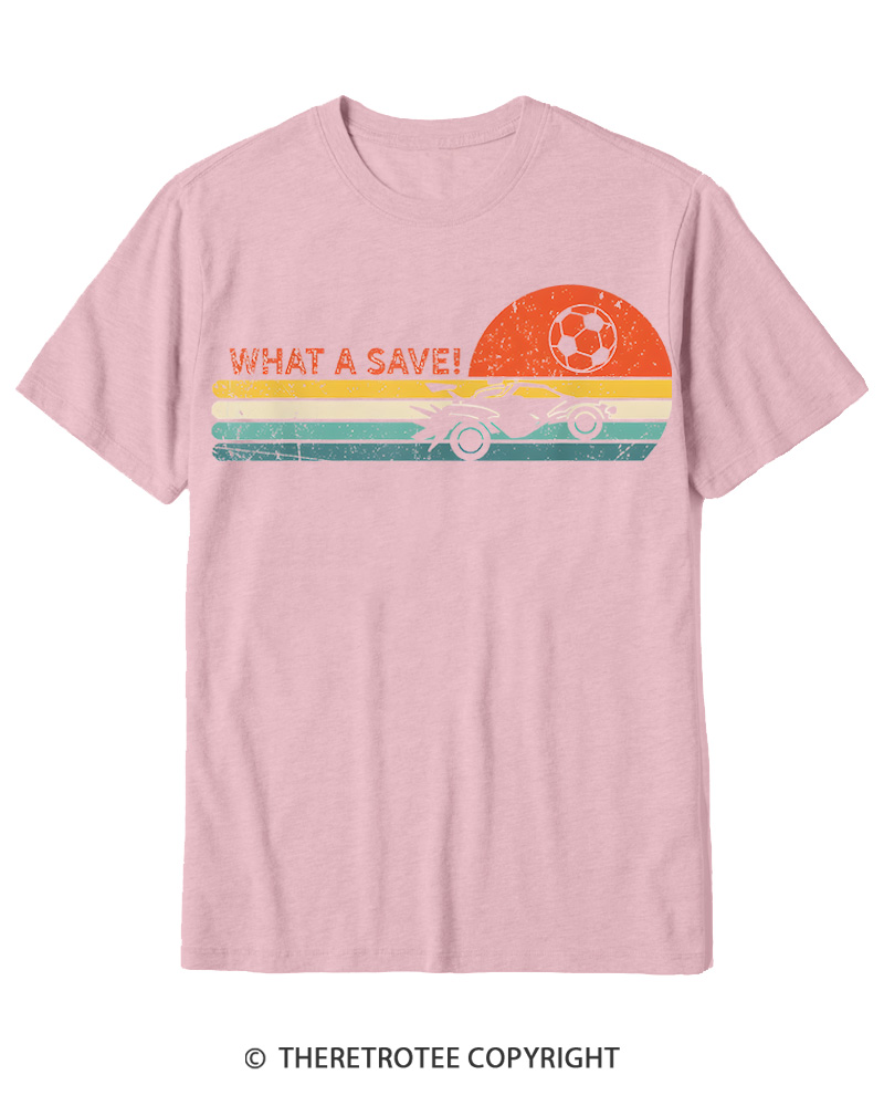 TheRetroTee Rocket Soccer Car 1970s Cotton T-Shirt