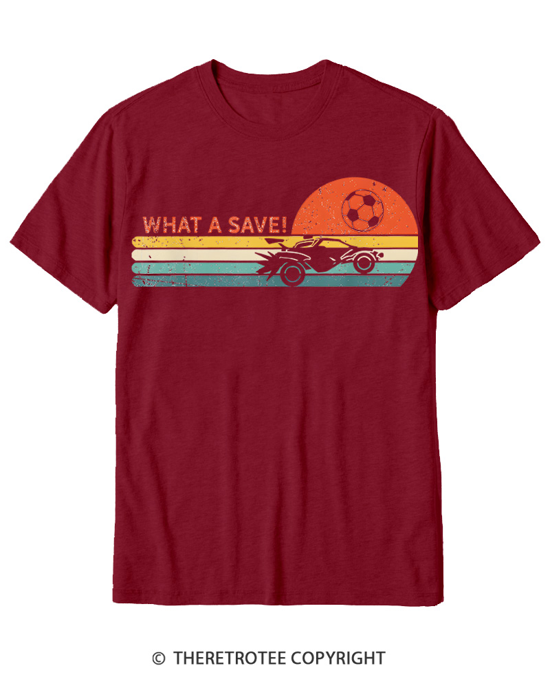 TheRetroTee Rocket Soccer Car 1970s Cotton T-Shirt