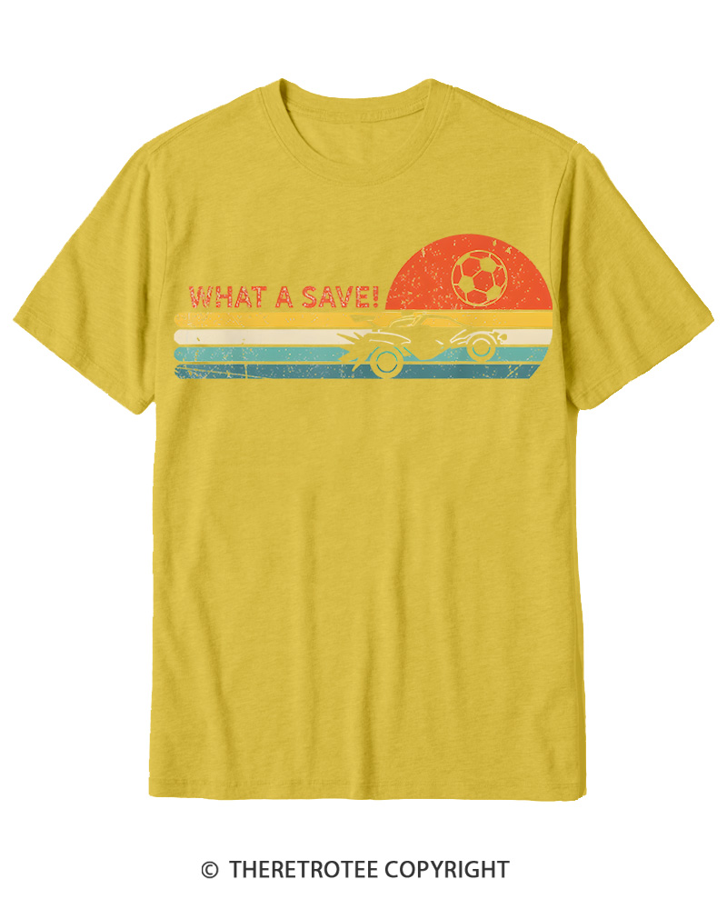 TheRetroTee Rocket Soccer Car 1970s Cotton T-Shirt