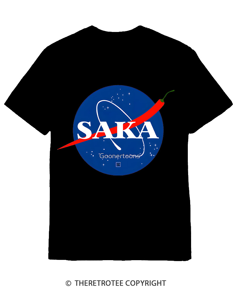 TheRetroTee Saka Cotton T-Shirt