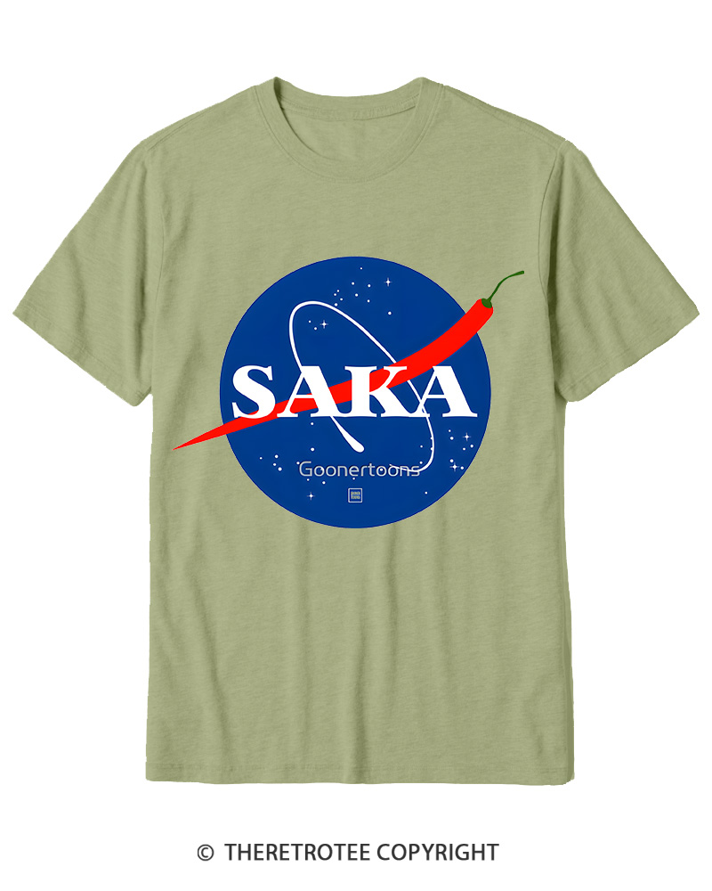 TheRetroTee Saka Cotton T-Shirt