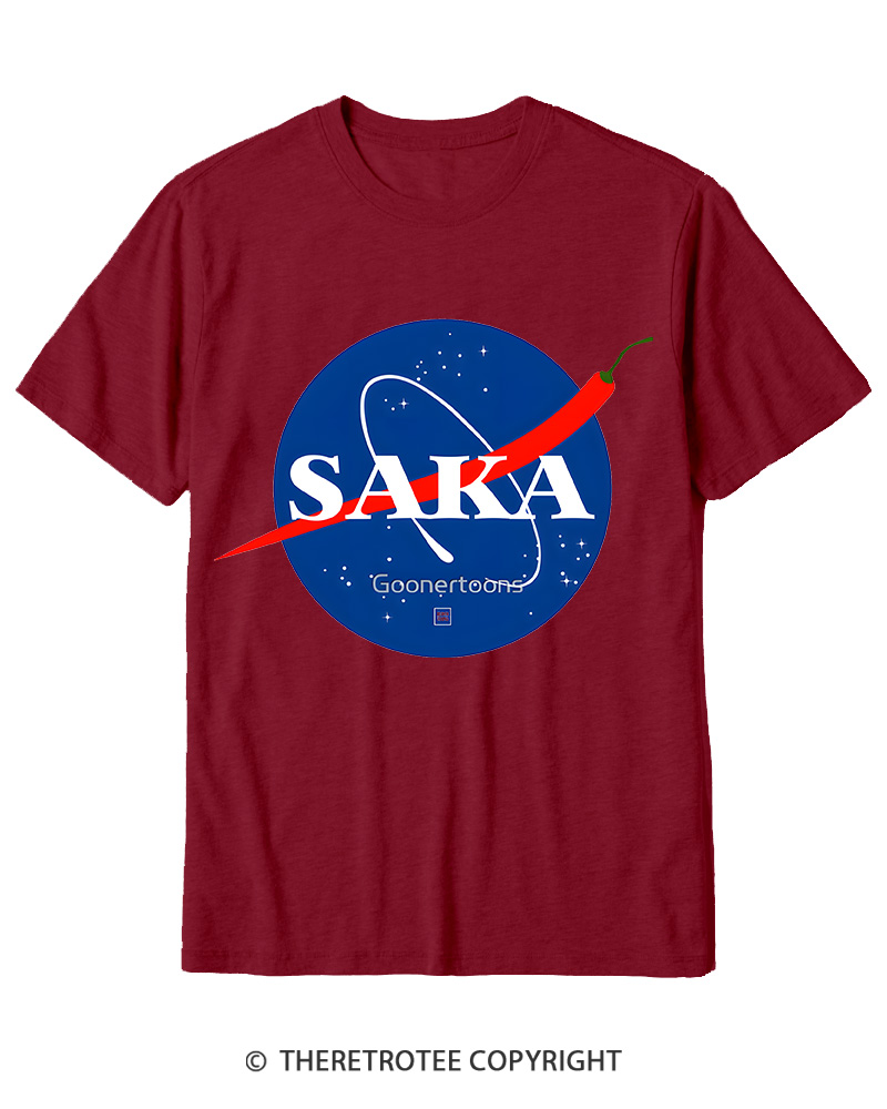 TheRetroTee Saka Cotton T-Shirt