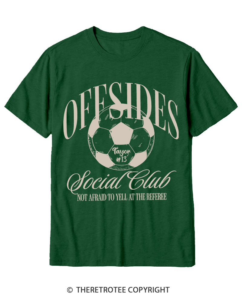 TheRetroTee Sideline Social Club Cotton T-Shirt