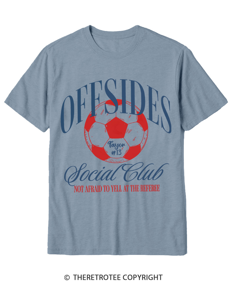 TheRetroTee Sideline Social Club Cotton T-Shirt