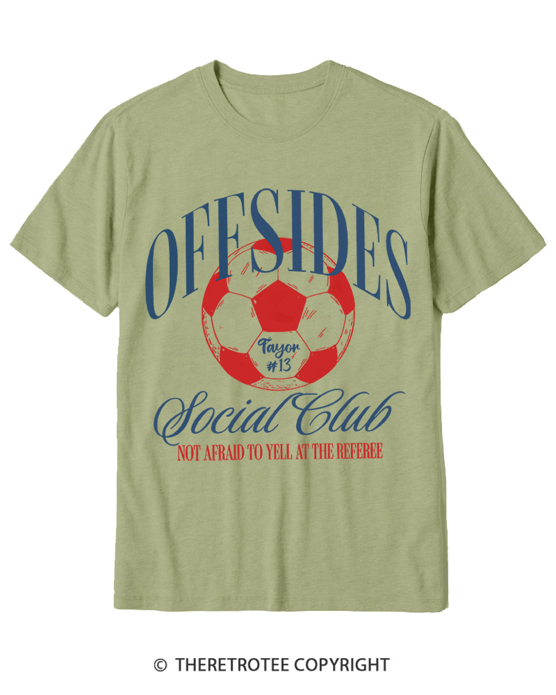 TheRetroTee Sideline Social Club Cotton T-Shirt