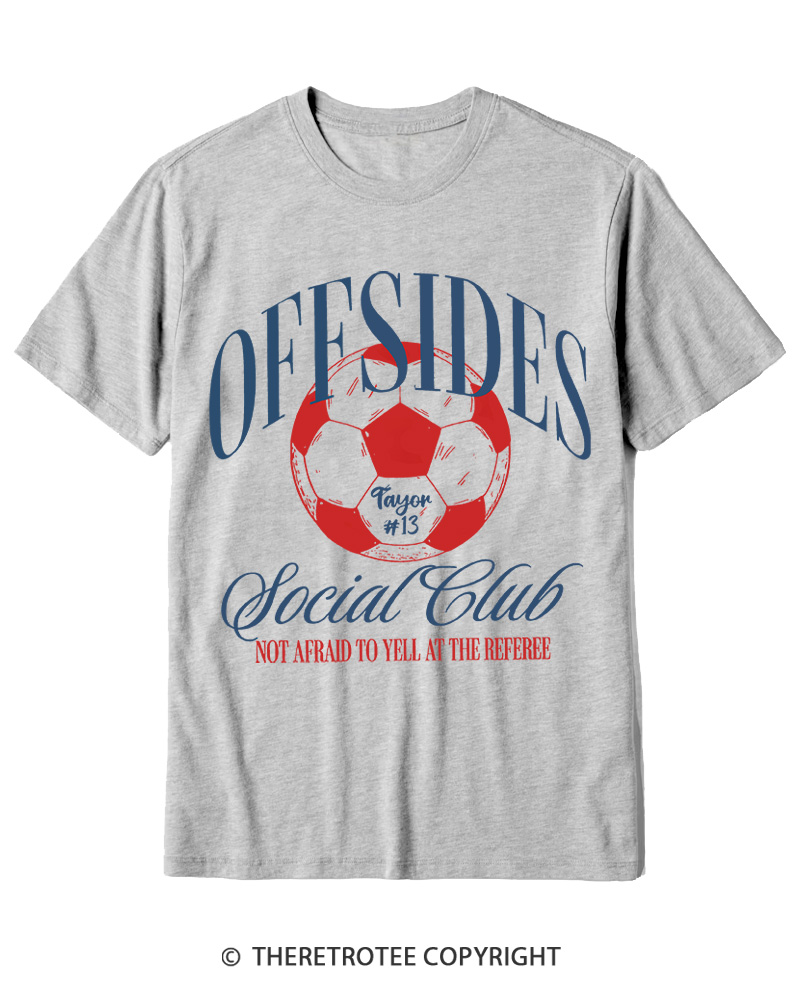 TheRetroTee Sideline Social Club Cotton T-Shirt