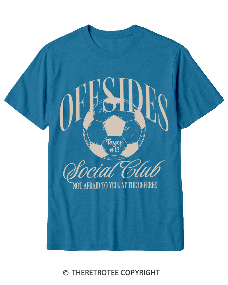TheRetroTee Sideline Social Club Cotton T-Shirt