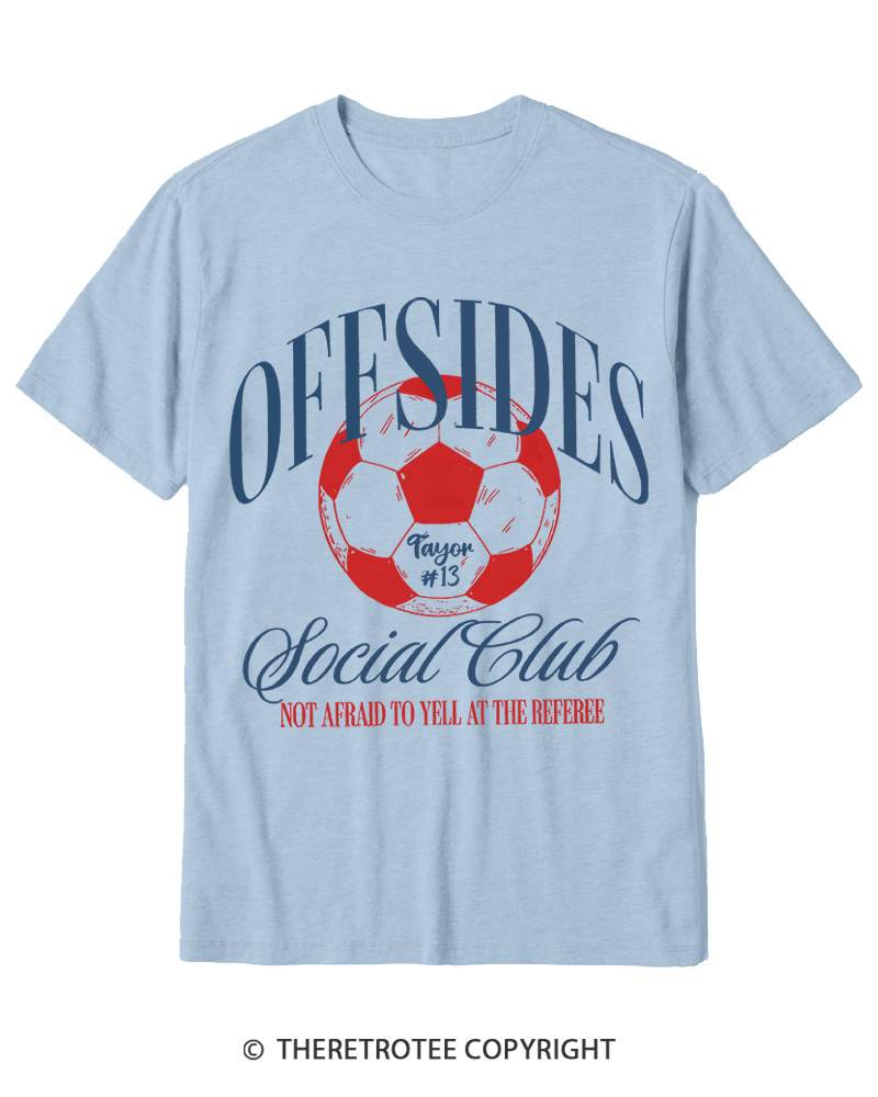 TheRetroTee Sideline Social Club Cotton T-Shirt