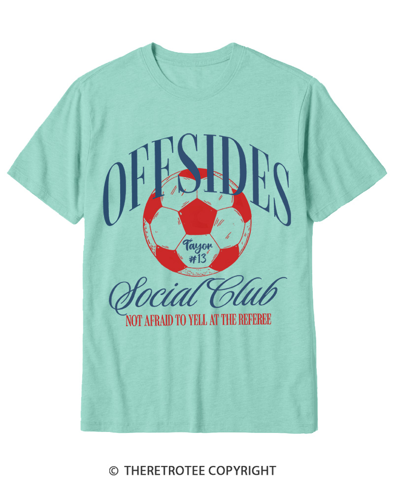 TheRetroTee Sideline Social Club Cotton T-Shirt