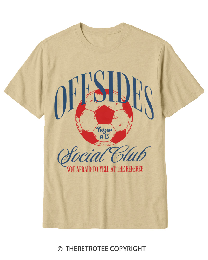 TheRetroTee Sideline Social Club Cotton T-Shirt